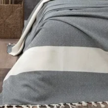 Turkish Peshtemal Bedspread, Diamond Design, 100% Cotton