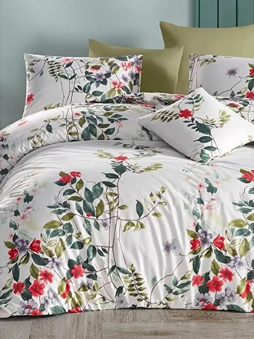 Bed Linen Ranforce, Flower Design