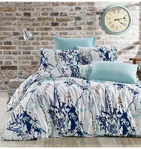 Elegant Bed Linen Set Double (200×220), Ranforce, Abstraction Design