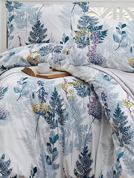 Cozy Bed Linen, Ranforce, Leaf Design